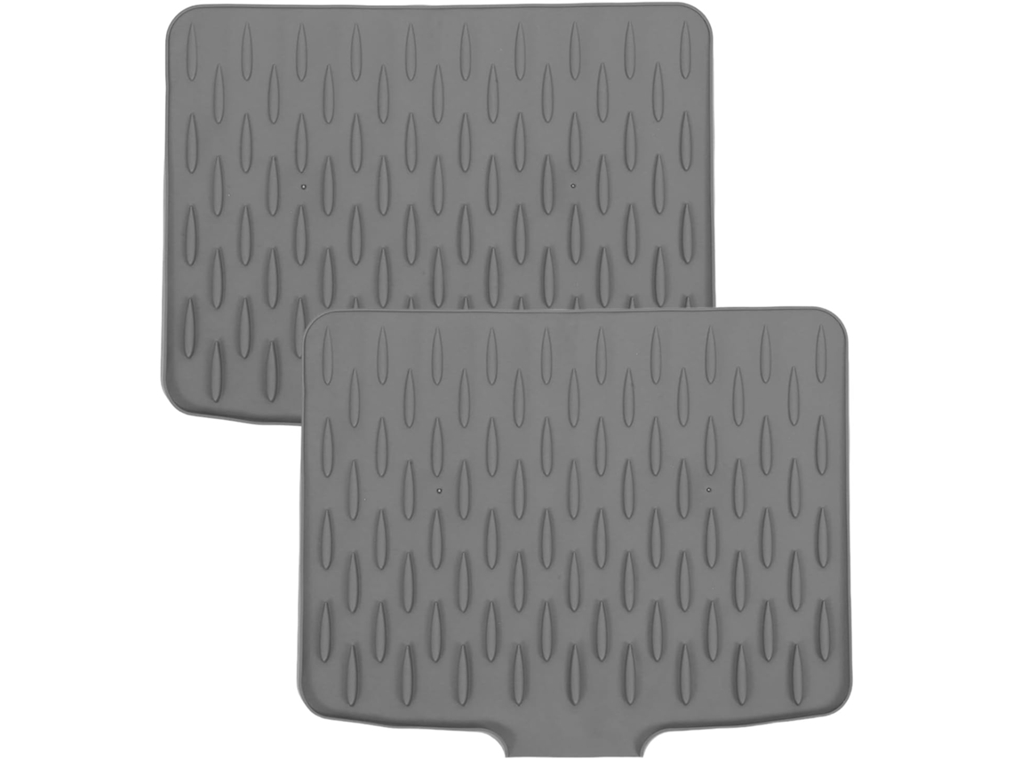 Tapete Escorredor De Pia Cozinha Lalafina, Tapete Grande De Silicone Antiderrapante 40x33 Cm, Tapete Escorredor Para