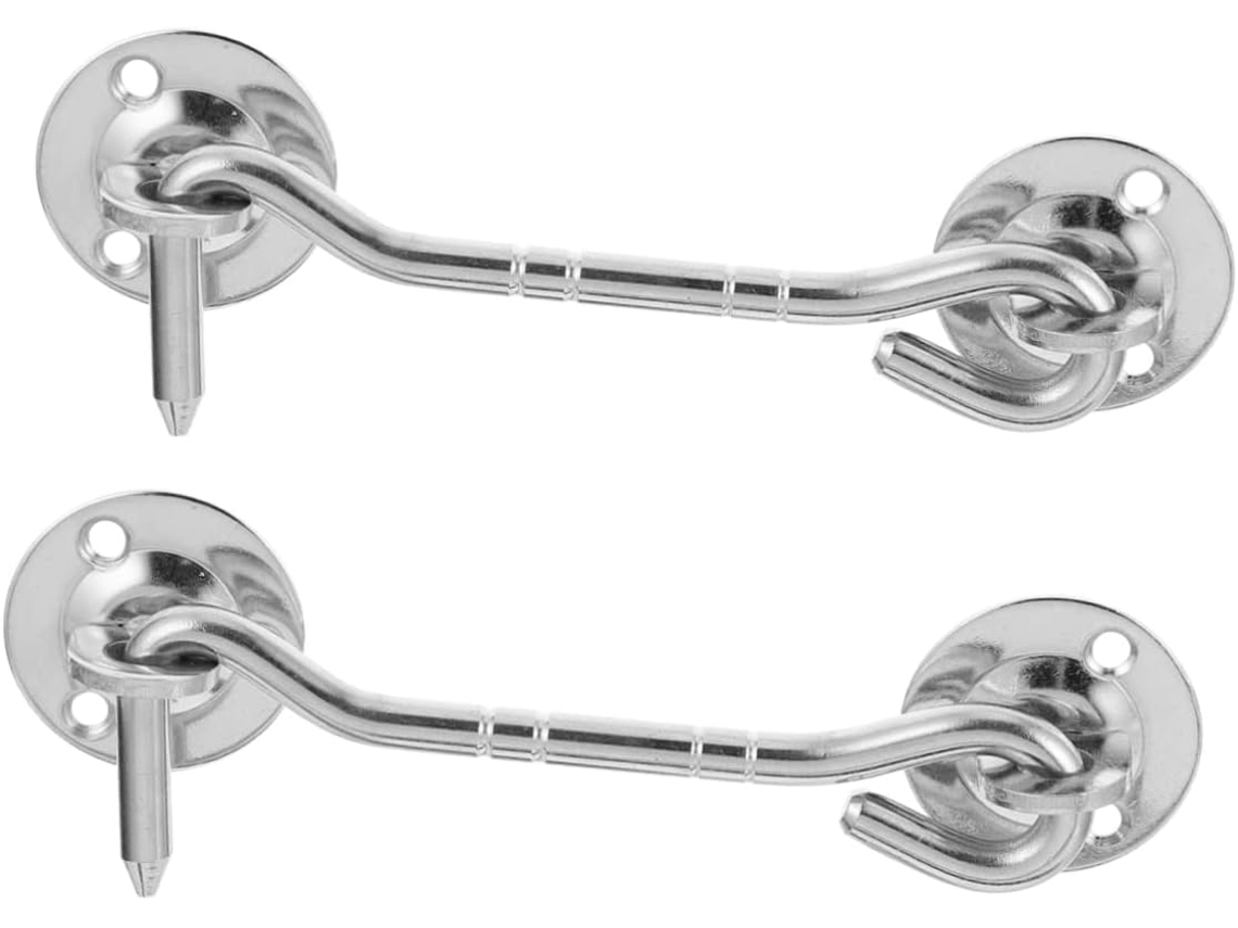 Ganchos De Janela À Prova Vento Em Aço Inoxidável, 15 Cm (6 Polegadas)