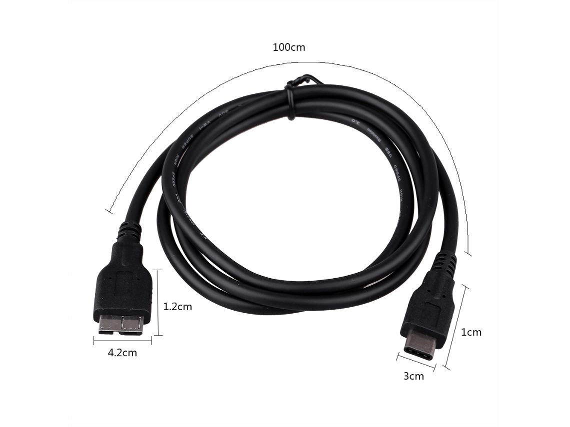 Cabo de Dados EOOCOO (suporta Conexão Usb3.0, Compatível com Dispositivos Type c e Micro Usb)