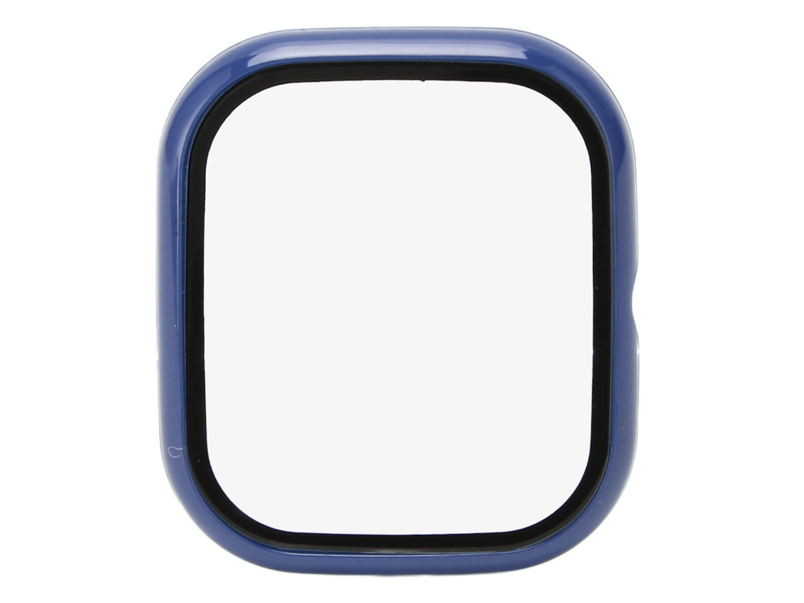 Capa Protetora Com Vidro Temperado Para Amazfit Gts 4 Mini Azul Meia Noite