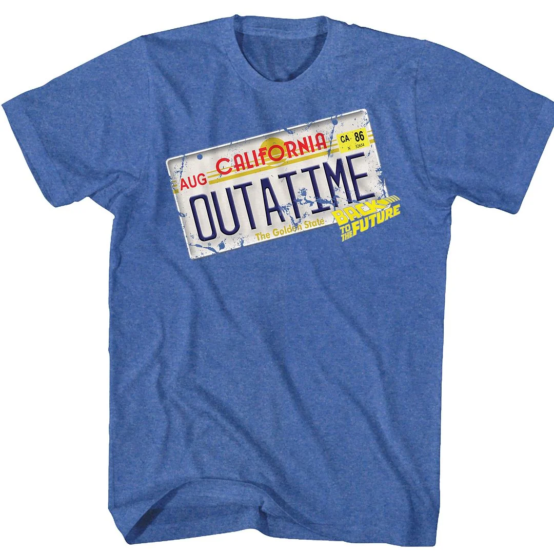 Rockinstone Back To The Future Movie Outa It Heather Royal Adult T-shirt Size:xxxl