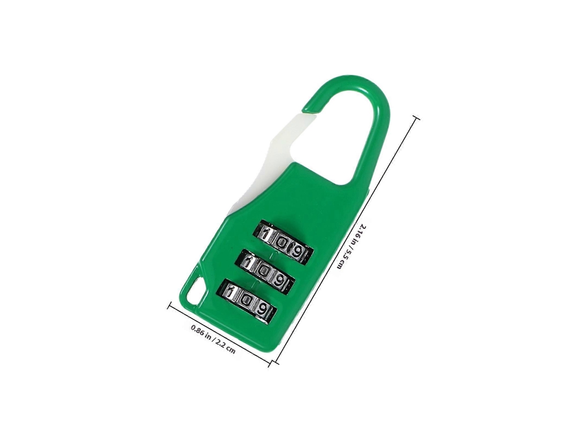 Cadeados para Bagagem com Senha de 3 Dígitos, Pacote com 6 Unidades, Resistentes e Aprovados Pela Tsa, Ideais para Mochilas BRILVIBERA