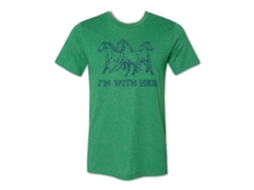 I'm With Her Horses T shirtwhite ROCKINSTONE Size:m