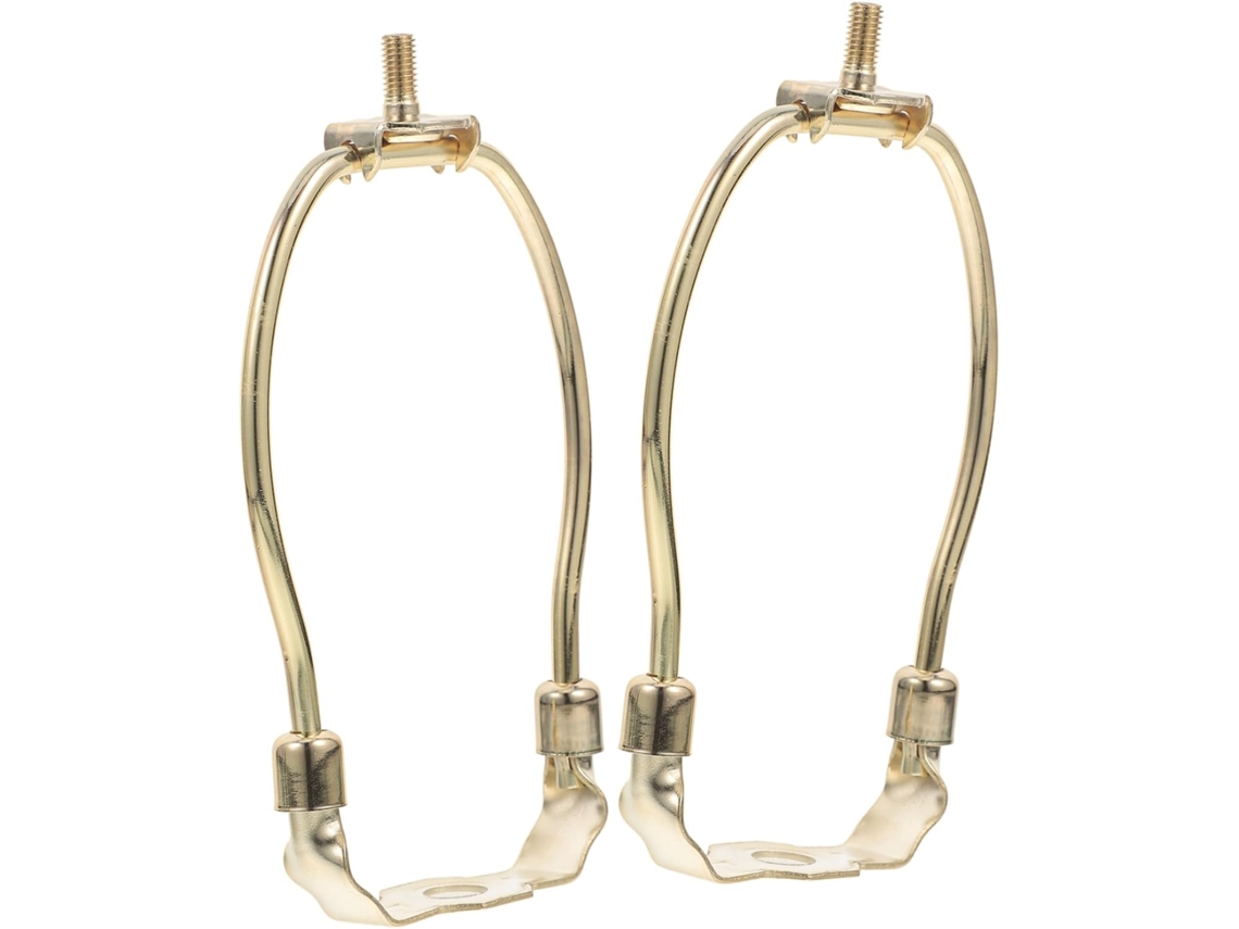 Suporte Para Abajur De 5 Polegadas Em Formato De Harpa, Imitação De Metal Galvanizado.