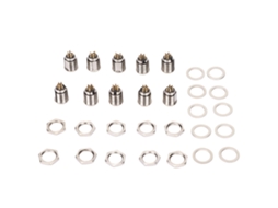 Aetheria 10 Conjuntos Base Conector Xlr Macho 6 Pinos Metal para Painel Chassis Microfone Som