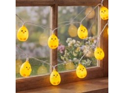Conjunto De 40 Luzes Cordão Em Formato Pintinho, Com 2 Modos: Luz