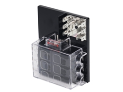 Blade Fuse Box 6 Vias Atc Ato Painel À Prova D'água Com Barra Negativa 12‑36vdc Para Carro Rv Reboque Caminhão Van