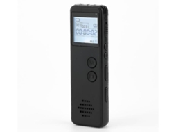 Lurelia Gravador De Voz Usb 32gb Com Usb, Redução De Ruído, Reprodução Mp3 Para Reuniões, Aulas, Entrevistas - Preto