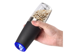 Conjunto de 2 Moedores de sal e pimenta AQUAFORGE em aço inox, ajustáveis