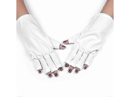 2025 Pair Uv Protection Fingerless Gloves For Hands With Led Gel Nail Polish Curing Lam P Manicure Tool Short, GOKOCO
