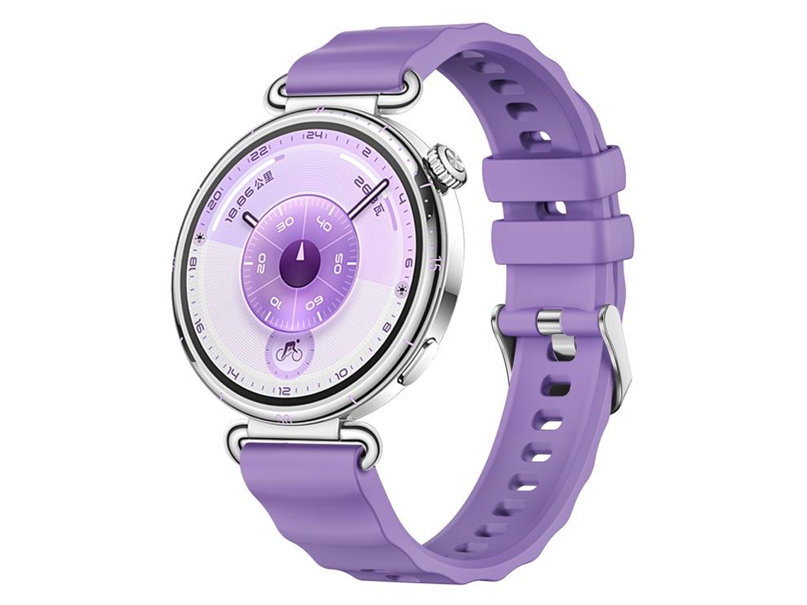 Bracelete para Huawei Watch Gt 6 / 5 / 4 Silicone Cor Sólida com Fecho de Mola de Liberação Rápida Roxo Estelar XIAOMOYU (41mm)
