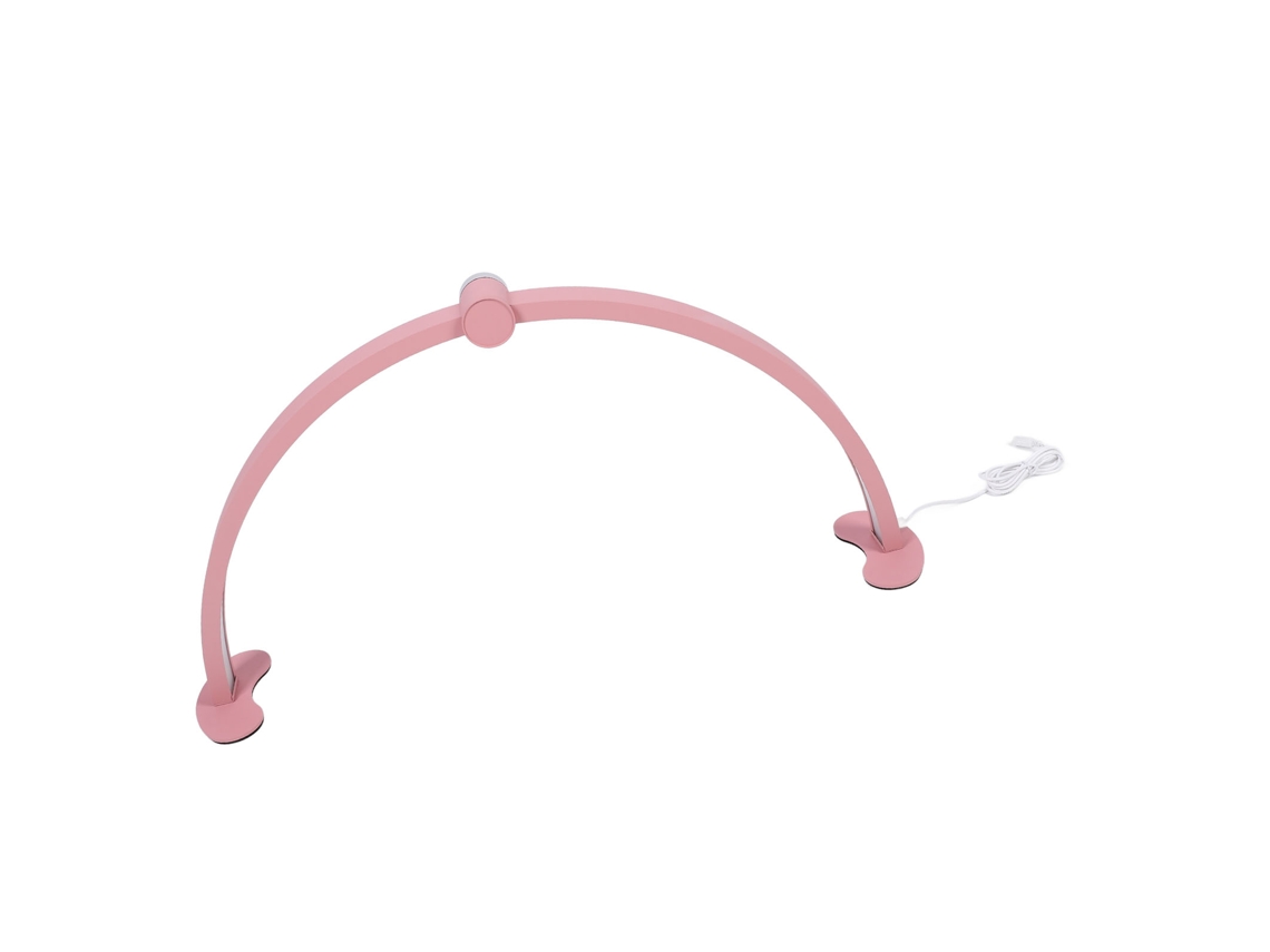 Lâmpada De Unha Meia-lua (ajuste De Temperatura De Cores Múltiplas, Plugue Ue Rosa) Eoocoo