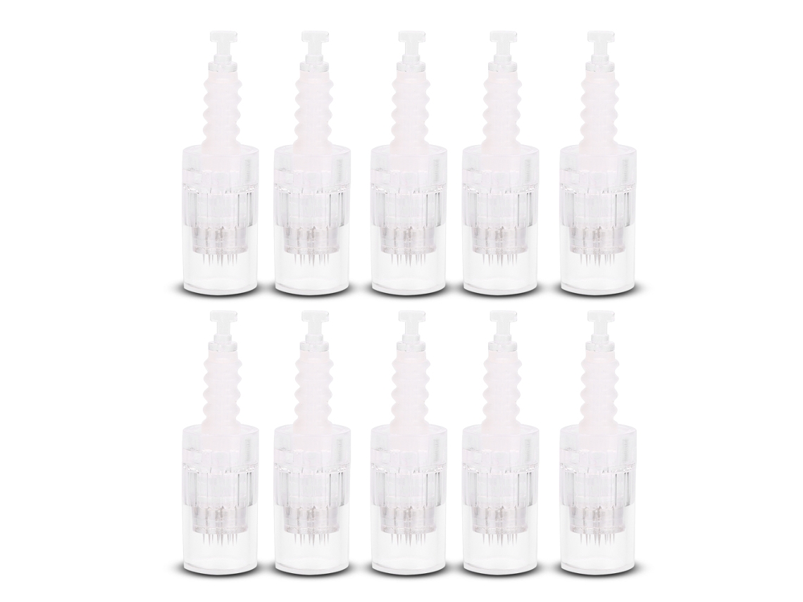 Cartuchos De Agulhas 12 Pin Para Caneta Derma Elétrica Automática (10 Unidades)