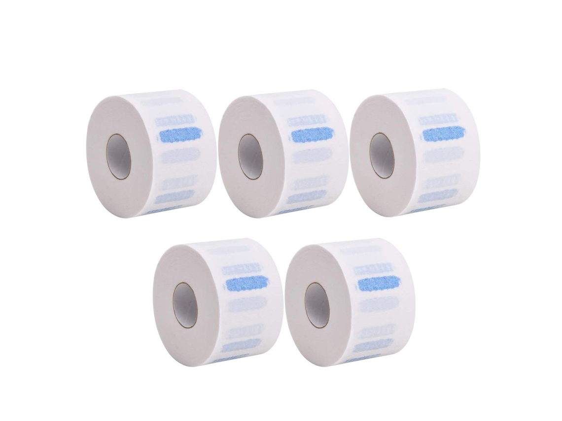 Tiras de Papel Descartáveis para Pescoço de Barbeiro 5 Rolos de Faixa de Papel Profissional para Corte de Cabelo de Salão de Beleza JEDBESETZT