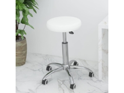 Vidaxl Cadeira De Escritório Giratória Couro Artificial Branco