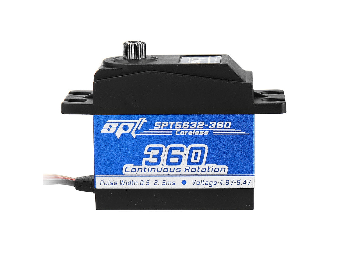 Servo Spt Spt5632 360 Servo Digital Sem Núcleo com Engrenagem Metálica, Grande Binário e Mudança Linear para Robôs Rc MDUG