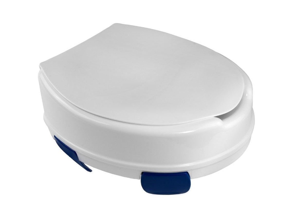 Raising Toilet Seat With Flapper Kate 15 Cm White Reha Fund
