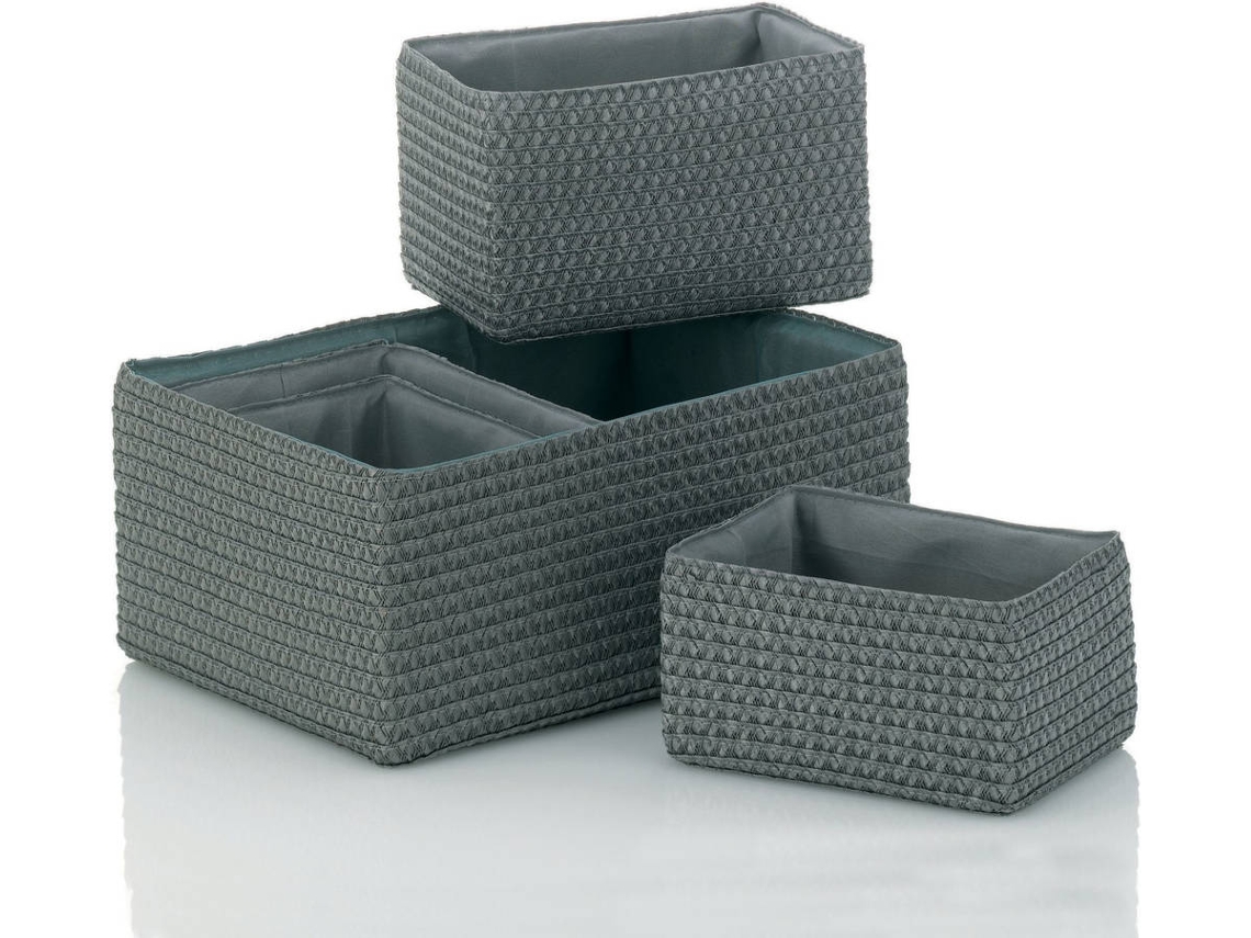 Cesto KELA 21783 (Cinzento - Retangular)