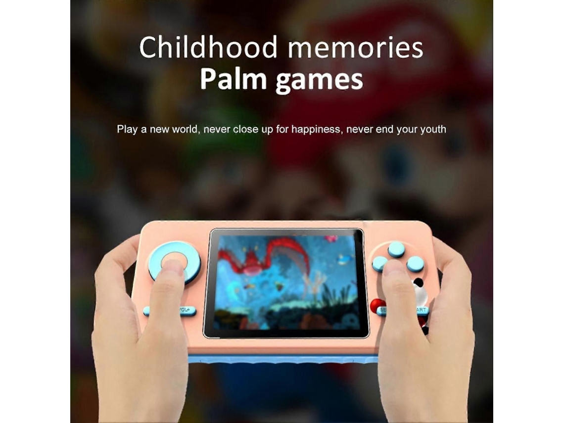 Console de Jogos com 520 Integrados, Textura Antiderrapante, Bateria Longa Duração, Tela Alta Definição , Design Ergonômico, Interface GOKOCO