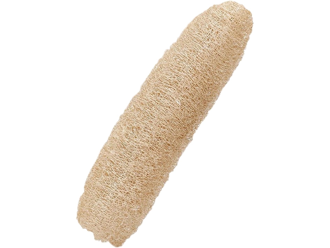 Esponja De Banho, Escova Corporal De Bucha Vegetal, Cor Madeira, Ferramenta Esfoliante Para A Pele, Cerdas Duplas