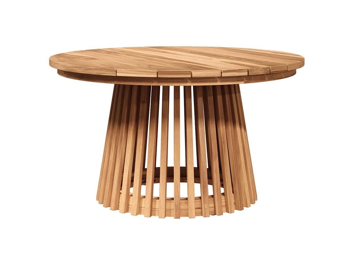 Conjunto 1 Mesa Lateral Vidaxl Castanho Madeira De Teca Maciça (70 X 70 X 40 Cm)