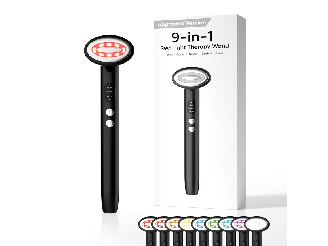 Massageador Facial E Ocular 9 Em 1 Com Microcorrente Ems Para Beleza.