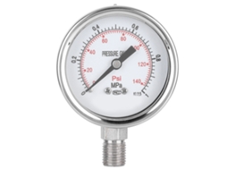 Manômetro de Pressão Y 60bf 0 1,0mpa em Aço Inoxidável, Resistente à Corrosão, Manômetro de Vácuo Radial CHABERLU