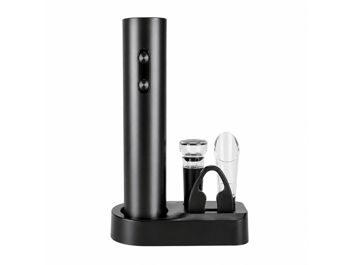 Conjunto Saca-rolhas Elétrico Pritech Pbp-1129 Preto