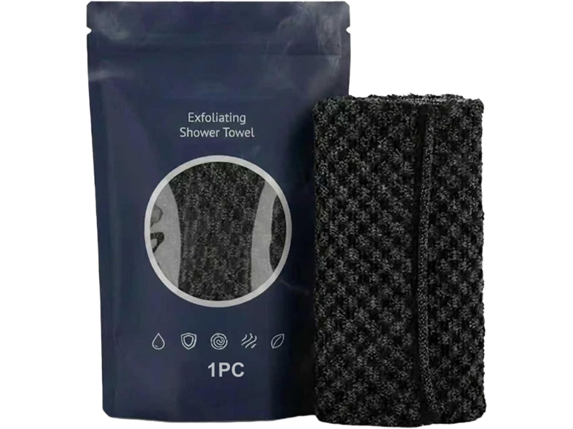 Escova Esfoliante Corporal | Macia E Absorvente De Secagem Rápida Para As Costas – Toalha Banho Ideal Viagens, Casais