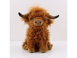 2026-muñeco De Peluche Vaca Highland, 25 Cm, Relleno Suave De Algodón Pp, Regalo De Natal Para Crianças E Fãs Marrón