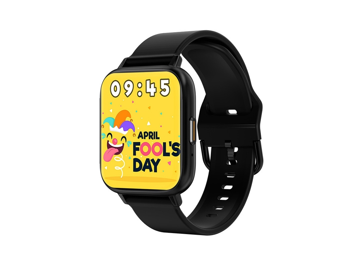 Smartwatches Tela Curvada de 1 81 Polegadas Compatível com Iphone e Android Preto YEMAESRE