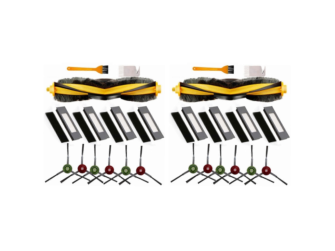 Conjunto De 26 Peças Para Aspirador Robô Ecovacs Deebot Ozmo T8 T9 N8pro Aivi: Saco De Pó, Filtro E Pano De Limpeza Descartáveis.