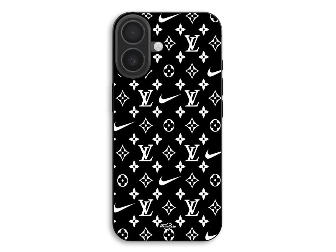Capa Para Iphone 17 Nike Louis Vuitton Fundo Preto