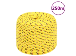 Vidaxl Corda De Barco 8 Mm 250 M Polipropileno Amarelo