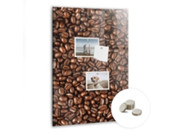 Quadro De Vidro Magnético Grãos De Café Para A Sala De Estar Espelharte (40x60 Cm)