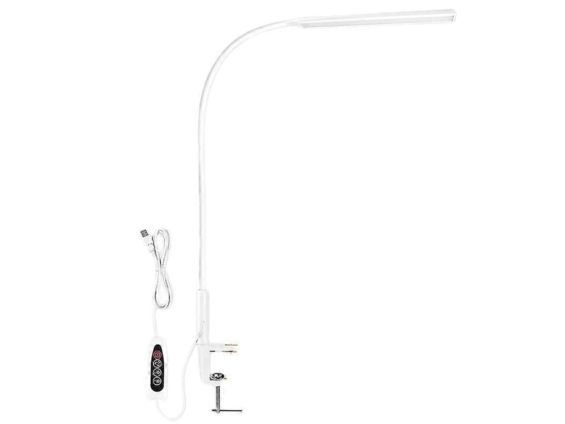 Luminária de mesa LED, luminária de mesa com braço articulado e braçadeira, luminária de trabalho flexível com pescoço de ganso, Eye Caring Architect Sygo