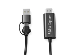 Gravador de vídeo para jogos Brilvibera em alta definição, compatível com entrada HDMI e saída USB tipo A/C.