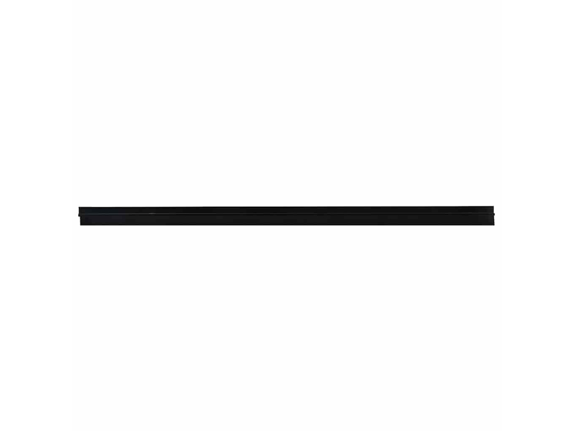 Conjunto 6 Vedação Moderna Para Porta Vidaxl Preto Alumínio (100 Cm)