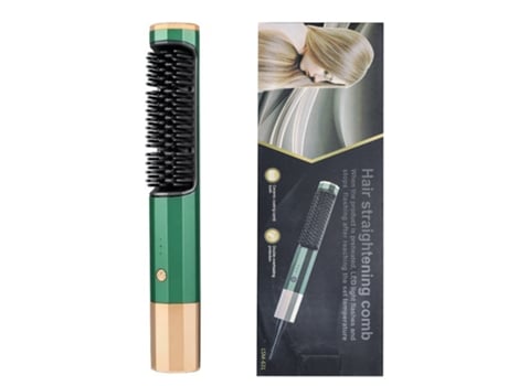 Escova Alisadora De Cabelo Elétrica Lsm-631 M2 TEC Verde