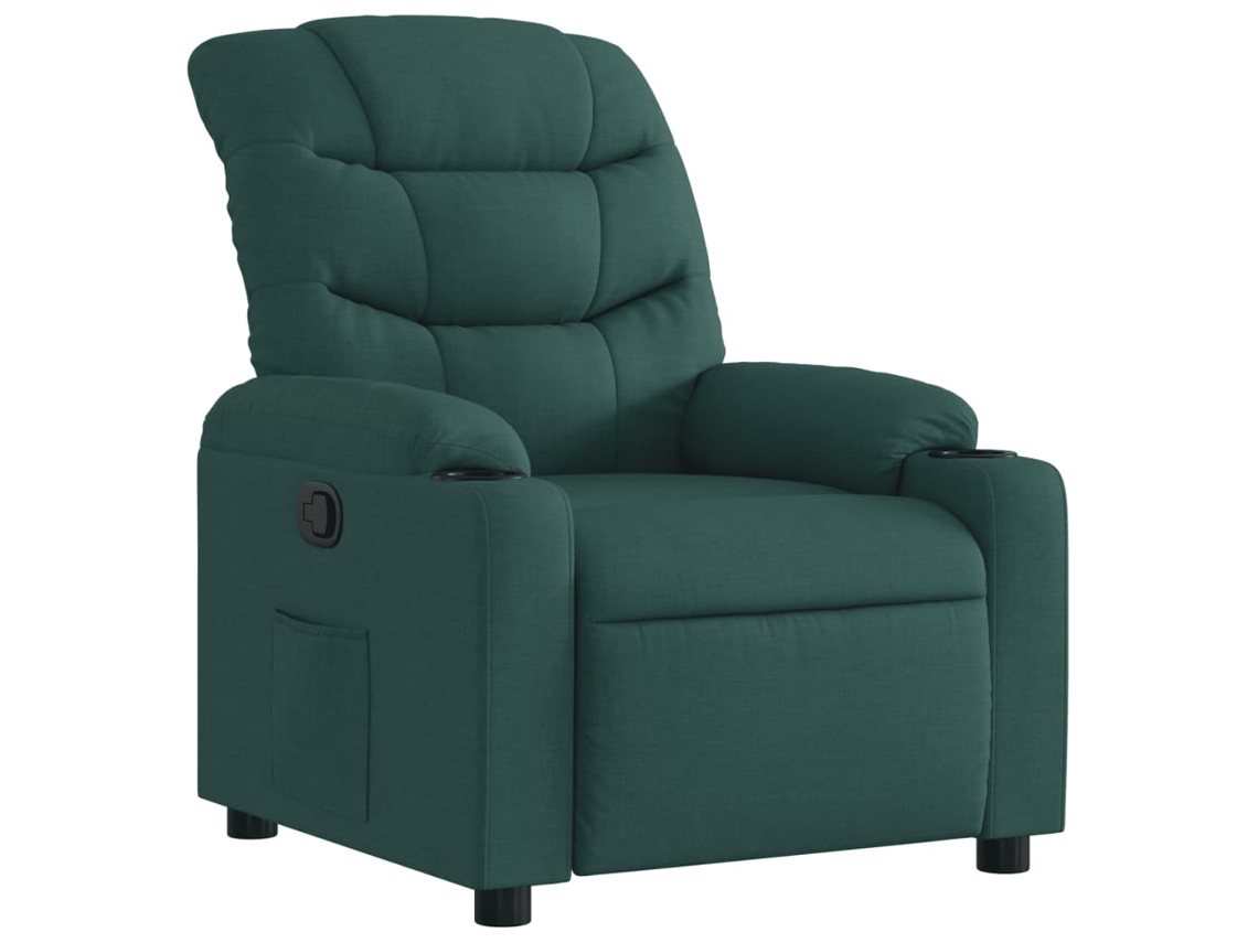 Recliner Chair, Recliner Chairs Vidaxl Verde Tecido
