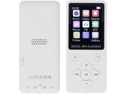 Reprodutor de MP3/MP4 de 64 GB, Bluetooth 5.0, Tela, 64 GB de armazenamento, Alto-falante, Áudio de 1,8", Vídeo sem perdas