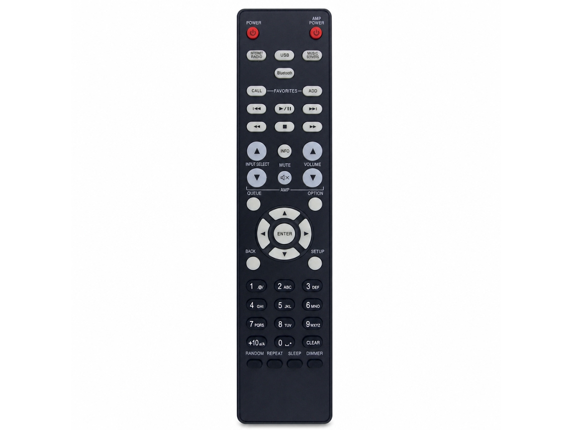 Comando À Distância De Substituição Rc-1224 Compatível Com Amplificador Denon_dae
