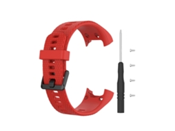 Lurelia Pulseira De Silicone Ajustável, Compatível Com Smartwatch Garmin Vivosmart Hr (vermelho)