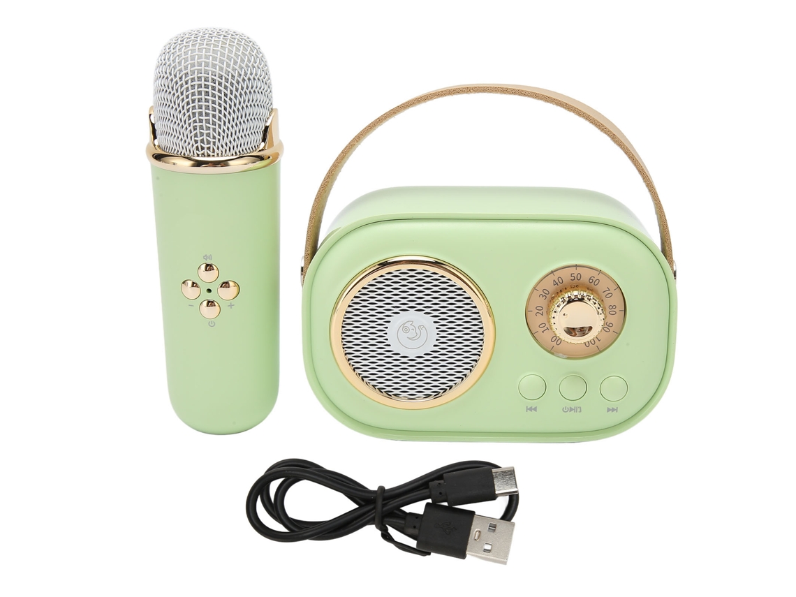 Altavoz Bluetooth Sem Fio Portátil Com Microfone Para Festa