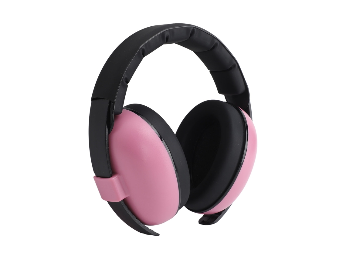 Mali capa Auricular Redução Ruído Bebê Portátil Soft Proteção Auditiva Rosa 22db