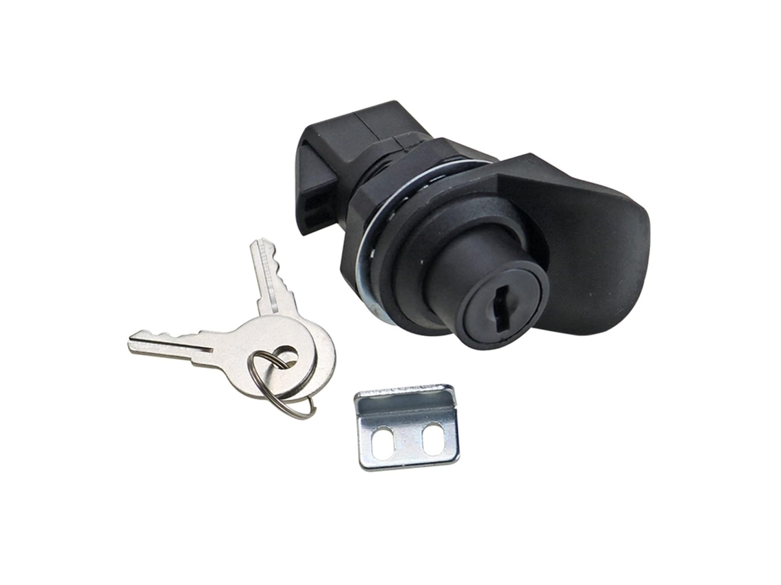Fechadura Para Porta De Armário Com Interruptor, Fecho De Pressão Plástico, Botão De Pressão, Trava De Came Plástico, 1 Unidade