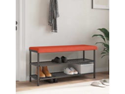 Vidaxl Almofada De Banco Cordão Laranja Vermelho Profundidade 35 Cm