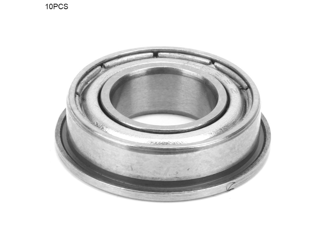 10pcs Rolamento De Bola De Canal Profundo F689-zz Flange Com Selos Metálicos 9x17x5mm