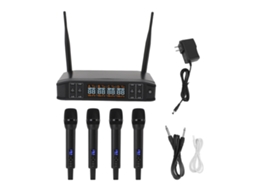 Sistema de Microfone Recarregável 4 Canais LAXISCREED