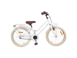 Vidaxl Bicicleta Infantil 18 Polegadas Para 5-7 Anos Branco